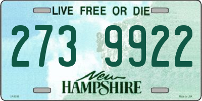 NH license plate 2739922