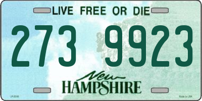 NH license plate 2739923