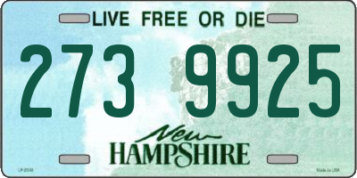 NH license plate 2739925