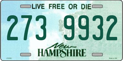 NH license plate 2739932