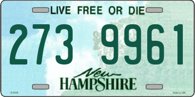 NH license plate 2739961