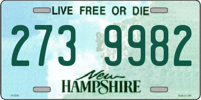 NH license plate 2739982