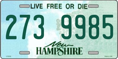 NH license plate 2739985