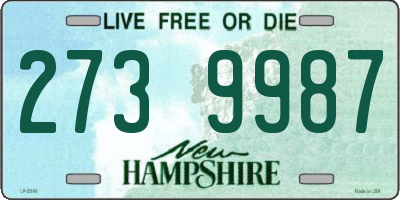 NH license plate 2739987