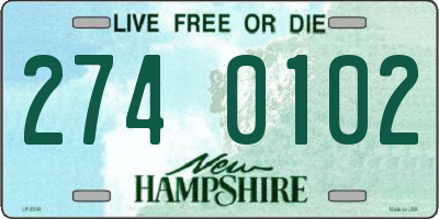 NH license plate 2740102