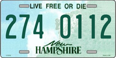 NH license plate 2740112