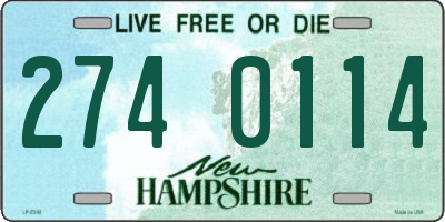 NH license plate 2740114