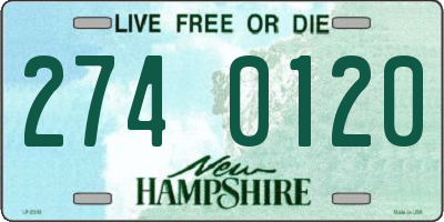 NH license plate 2740120