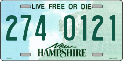 NH license plate 2740121
