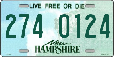 NH license plate 2740124