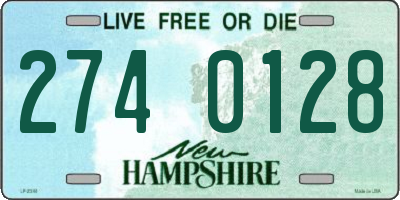 NH license plate 2740128