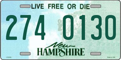 NH license plate 2740130
