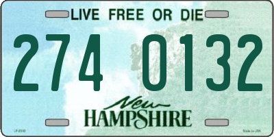 NH license plate 2740132