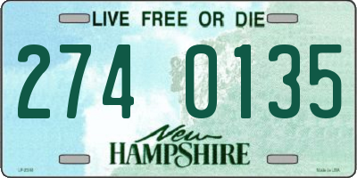 NH license plate 2740135