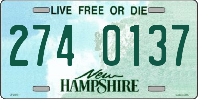 NH license plate 2740137