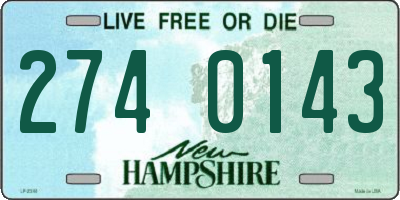 NH license plate 2740143