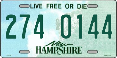 NH license plate 2740144