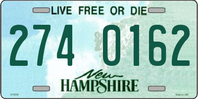 NH license plate 2740162