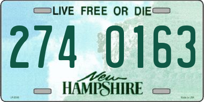 NH license plate 2740163