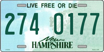 NH license plate 2740177