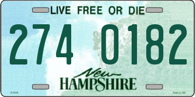 NH license plate 2740182
