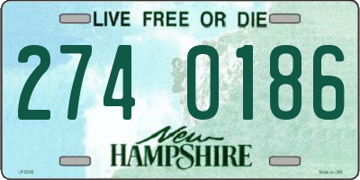NH license plate 2740186