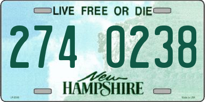 NH license plate 2740238