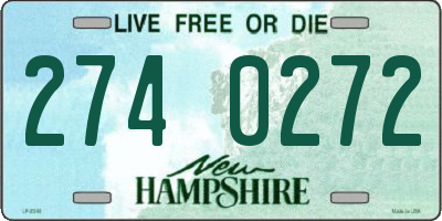 NH license plate 2740272