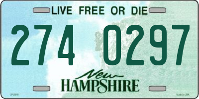 NH license plate 2740297