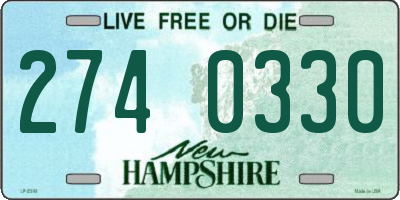 NH license plate 2740330