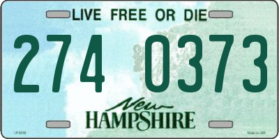 NH license plate 2740373