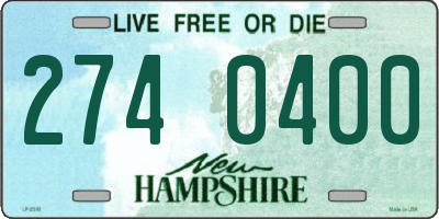 NH license plate 2740400