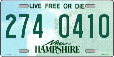 NH license plate 2740410