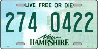 NH license plate 2740422