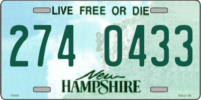 NH license plate 2740433