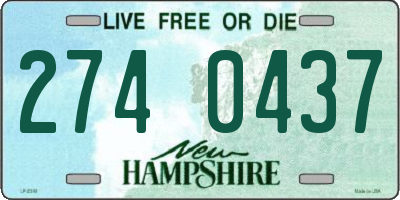 NH license plate 2740437