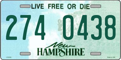 NH license plate 2740438