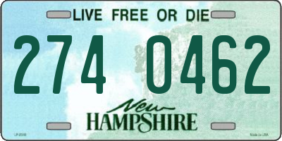 NH license plate 2740462