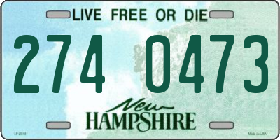 NH license plate 2740473