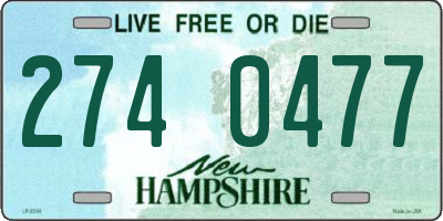 NH license plate 2740477