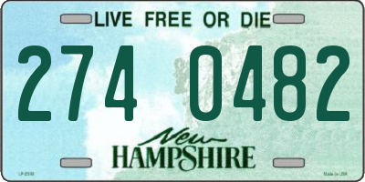 NH license plate 2740482