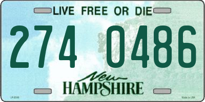 NH license plate 2740486