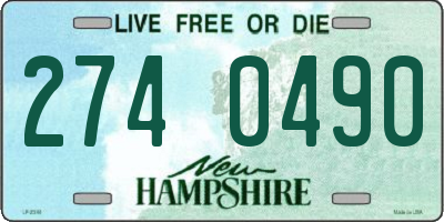 NH license plate 2740490