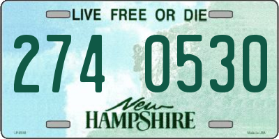 NH license plate 2740530