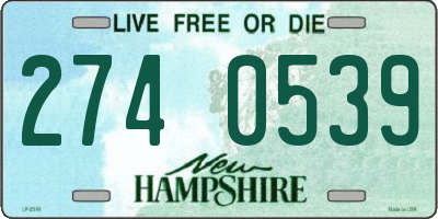 NH license plate 2740539