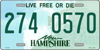 NH license plate 2740570