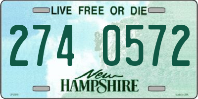 NH license plate 2740572