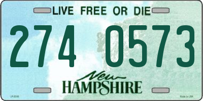 NH license plate 2740573