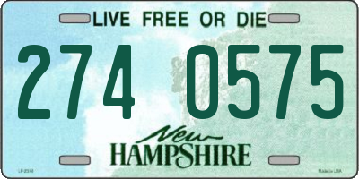NH license plate 2740575