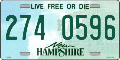 NH license plate 2740596